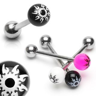 Levně Piercing do jazyka (růžová)