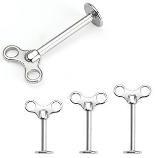 Levně Piercing do brady - labreta (1,2 x 10 mm) - LB01126-1210