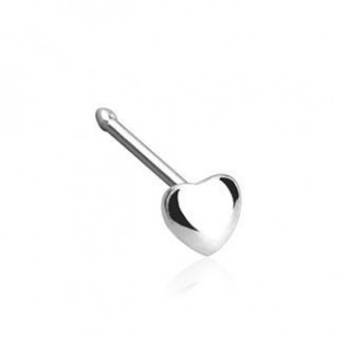 Piercing do nosu - srdíčko