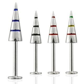 S4U Labreta kónus - pruhy, 4x12 mm (černá) - LB01135-K