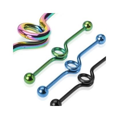 Industrial piercing (modrá)