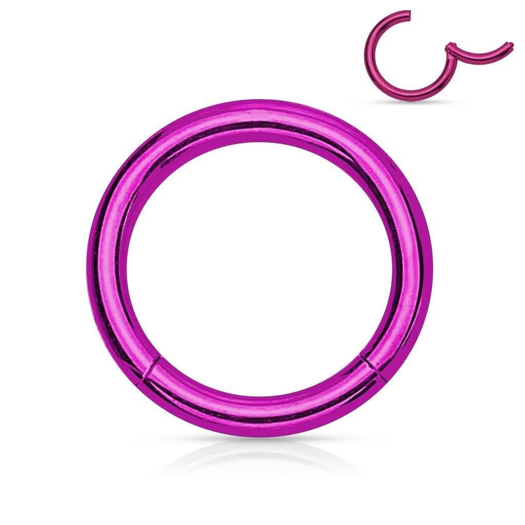 Levně S4U Piercing segment kruh - fialový (1,2 x 12 mm) - K01039A-1612