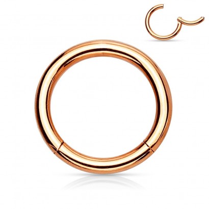 Piercing segment kruh zlacený (1,2 x 8 mm)