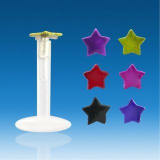 Levně S4U Piercing do brady - hvězda (růžová) - LB01131-P