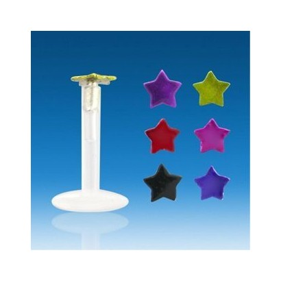 Piercing do brady - hvězda (zlatá)