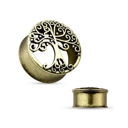 Antique tunel do ucha s ornamenty (8 mm)