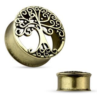 Antique tunel do ucha s ornamenty (8 mm) - TN01092-08