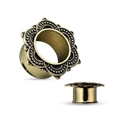 Antique tunel do ucha s ornamenty (8 mm)