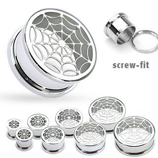 Levně S4U Plug do ucha - pavučina (6 mm) - PL01081-06