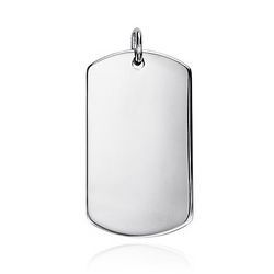 Stříbrný přívěsek - dog tag - ZB315