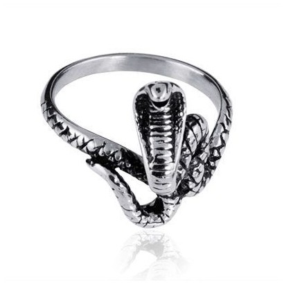 Ocelový prsten - kobra OPR1290 (63)