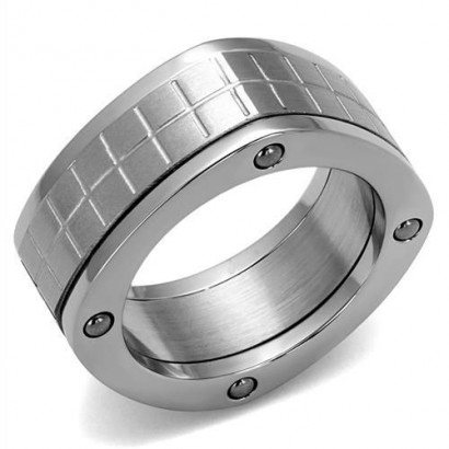 Pánský ocelový prsten (65)