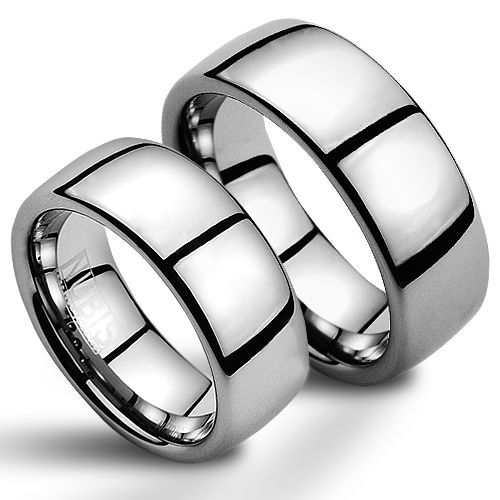NUBIS NWF1007 Wolframové snubní prsteny - pár