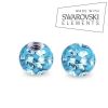 Náhradní kulička s krystaly Swarovski®, 3 mm, závit 1,2 mm (červená)