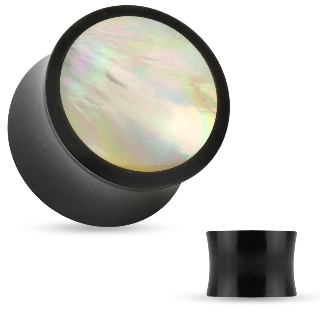 Levně S4U Plug do ucha rohovina s perletí (6 mm) - PL01198-06