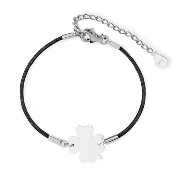 NUBIS Stříbrný náramek čtyřlístek - SX007-K