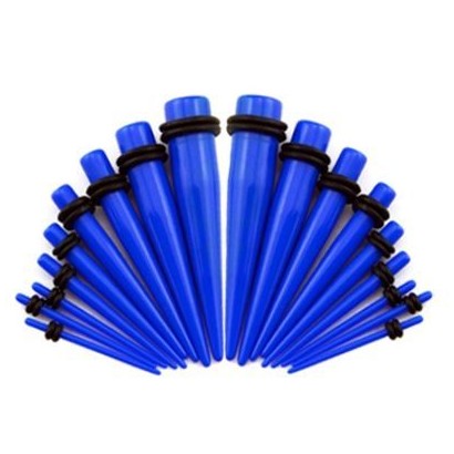 Akrylátový roztahovák do ucha modrý (2,5 mm)