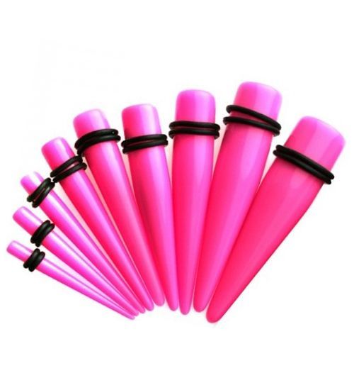 Levně S4U Akrylátový roztahovák do ucha růžový (2 mm) - EP1001-02