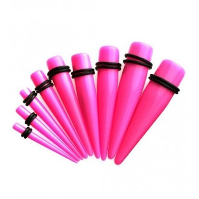 Akrylátový roztahovák do ucha růžový (2,5 mm)