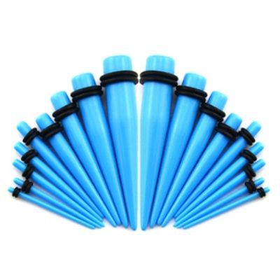 S4U Akrylátový roztahovák do ucha světle modrý (2,5 mm) - EP1002-025