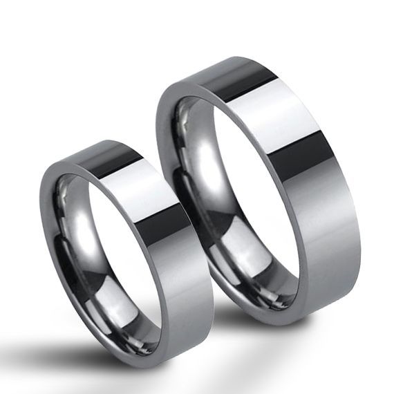 NUBIS NWF1062 Wolframové snubní prsteny - pár