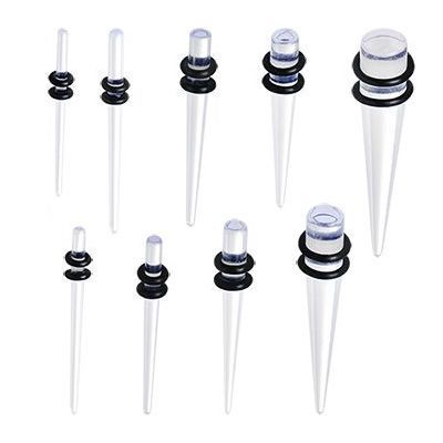 S4U Akrylátový roztahovák do ucha průhledný (2,5 mm) - EP1009-025