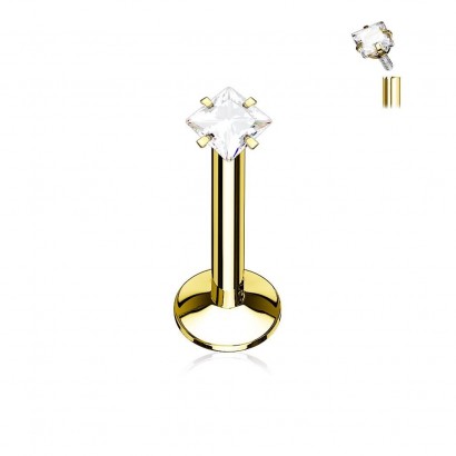Piercing do brady zlacený (1,2 x 8 mm)
