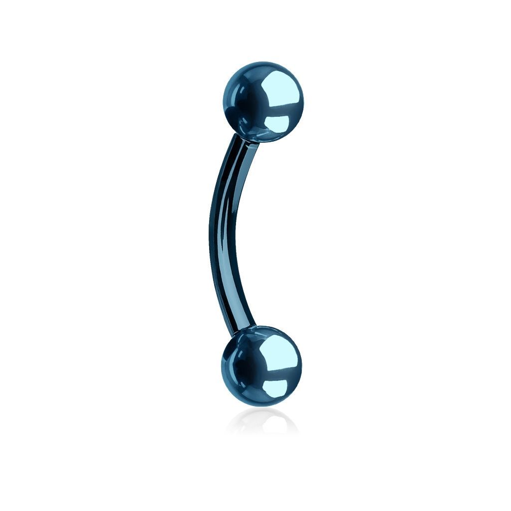 Levně S4U Piercing do obočí, barva světle modrá (1,2 x 8 mm) - OB01046LB-1208