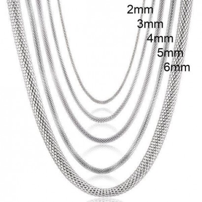 Ocelový řetízek tloušťka 5 mm (45 cm)