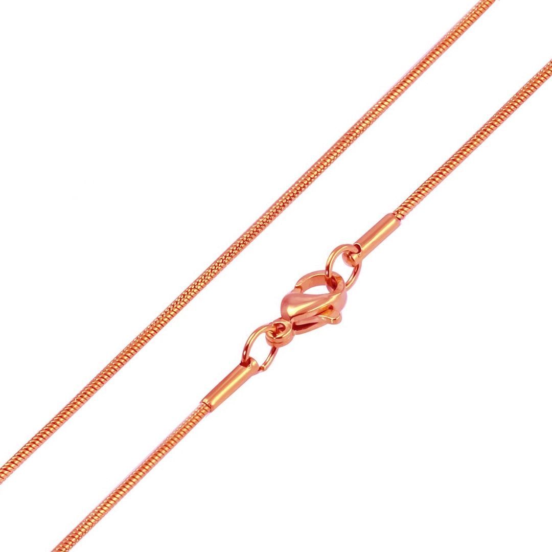 Levně S4U Zlacený ocelový řetízek hádě, tl. 1,2 mm (45 cm) - OPE1019-012-45