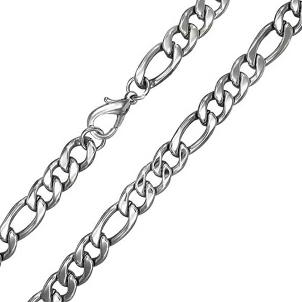 S4U Ocelový řetízek figaro, tl. 6 mm (55 cm) - OPE1010-060-60