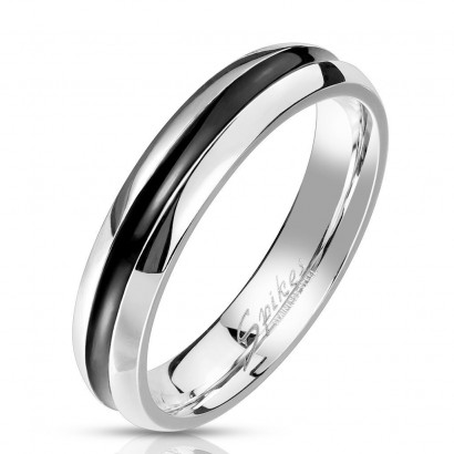 OPR0113 Dámský snubní ocelový prsten (52)