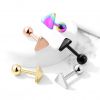 Cartilage piercing do ucha trojúhelník (růžové zlato)
