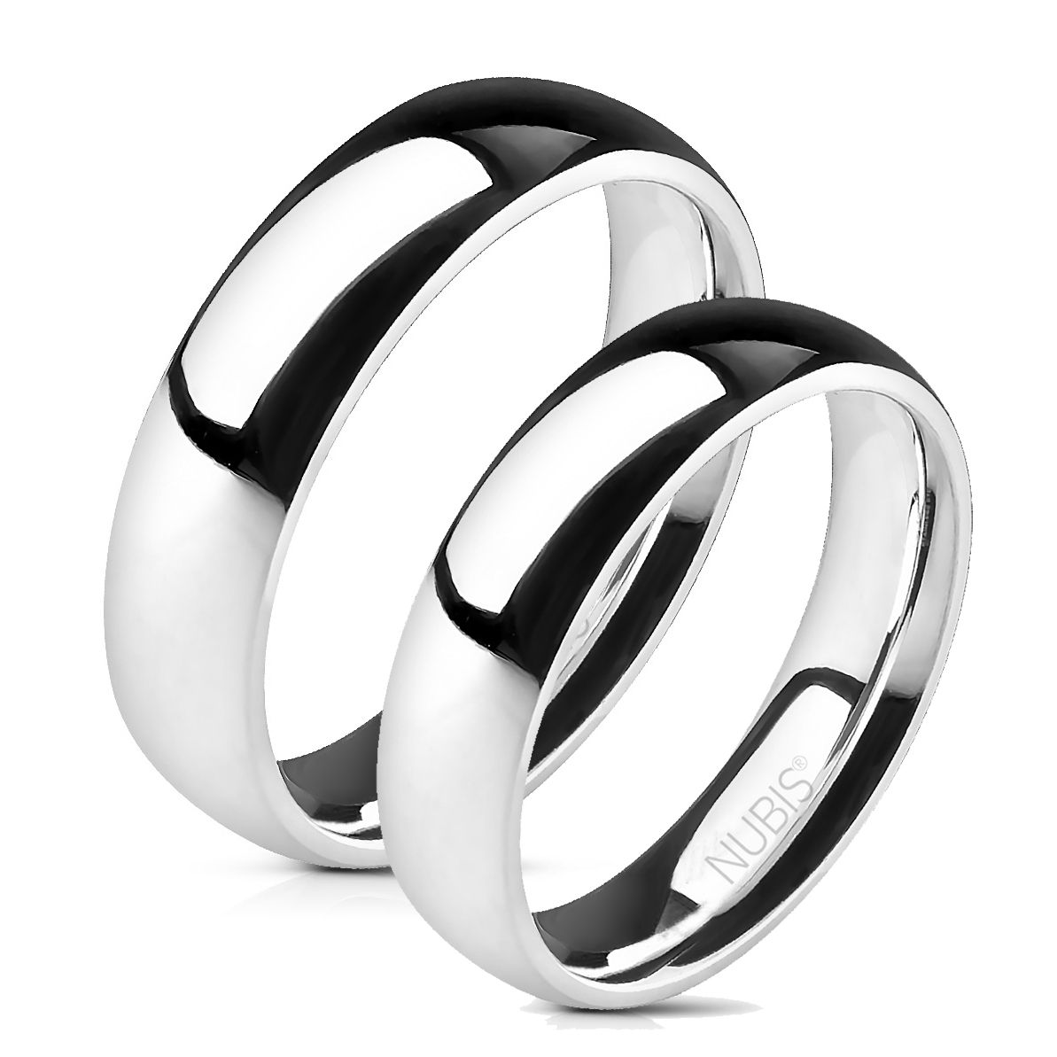 NUBIS NSS1024 Snubní prsteny chirurgická ocel - pár