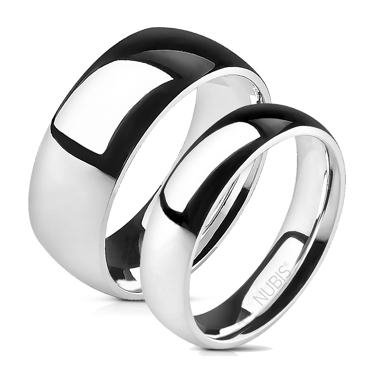 NUBIS NSS1023+NSS1024 Snubní prsteny chirurgická ocel - pár - NSS1023,NSS1024