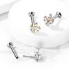 Piercing do brady - lísteček (žluté zlato)