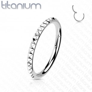 Segment kruh - helix / cartilage / tragus piercing TITAN