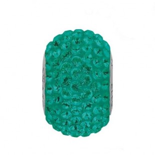 Navlékací přívěsek korálek s krystaly Swarovski®, Emerald