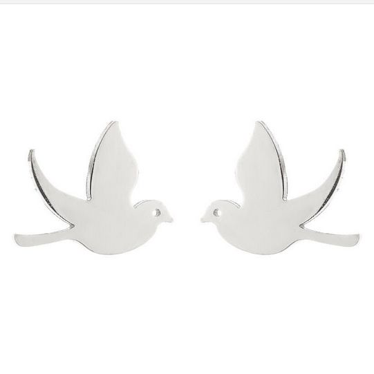 S4U Ocelové náušnice PTÁČCI - OPN1808-ST