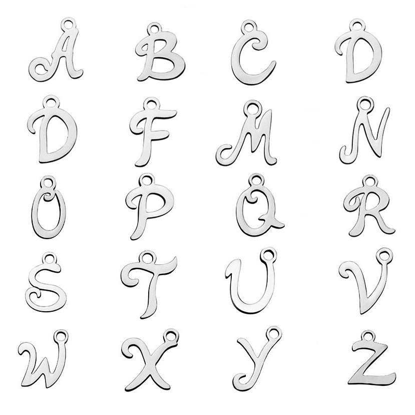 S4U Drobný ocelový přívěsek - písmeno - iniciála I - OK1307-I