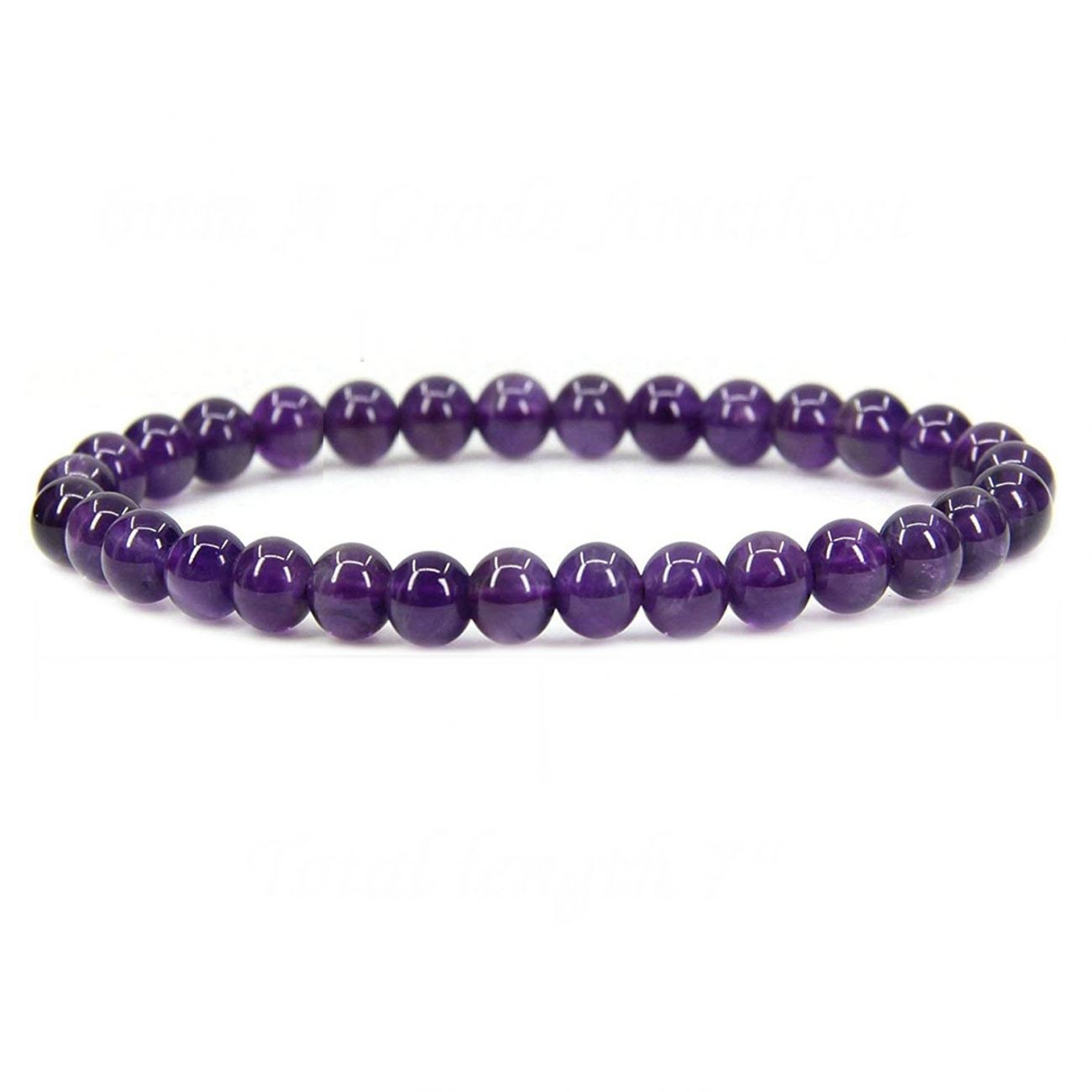 NUBIS Korálkový náramek amethyst - KN309