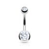 Piercing do pupíku - banánek malý (čirá)