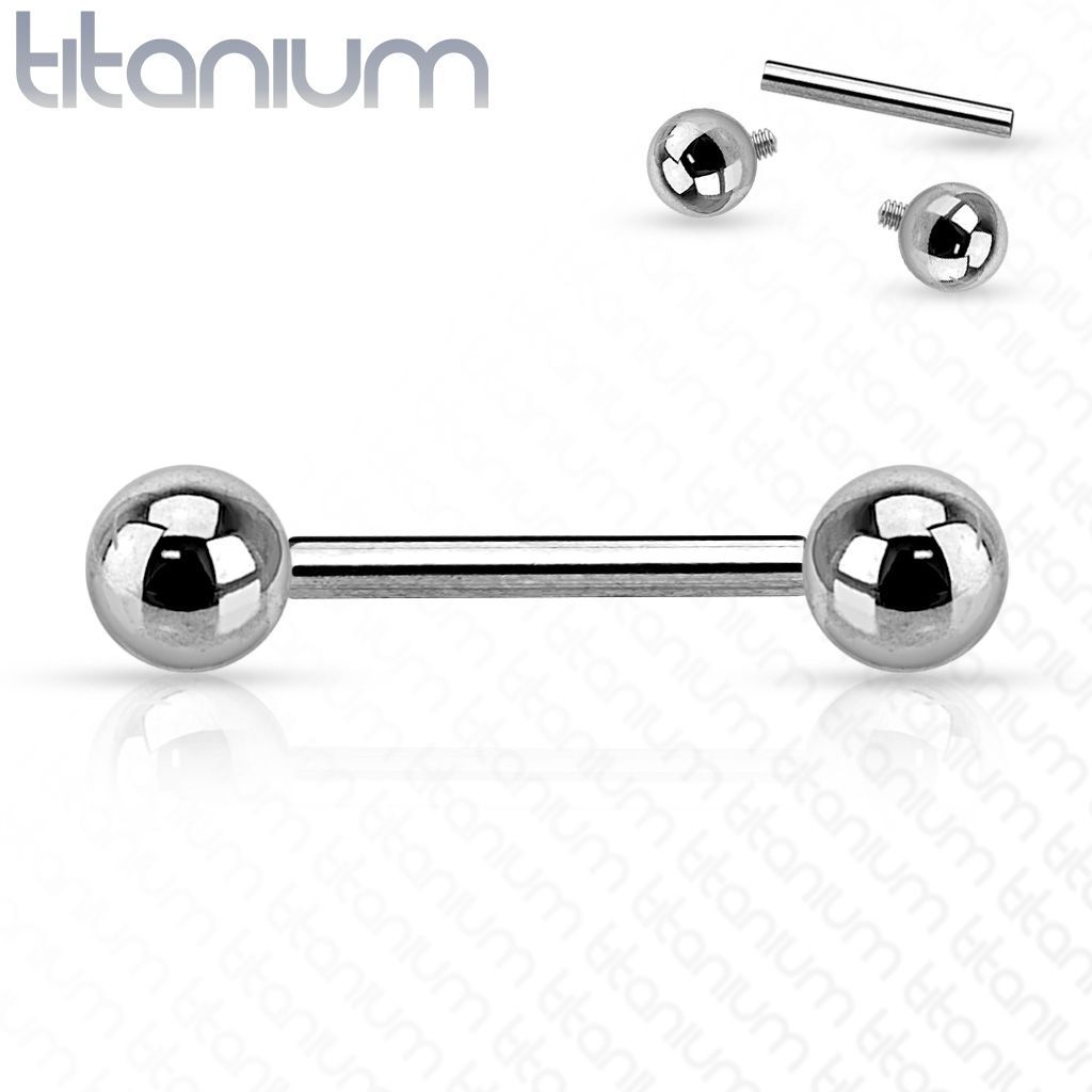 Piercing do jazyka TITAN (1,6 x 16 x 5 mm) - TIT1007-16165