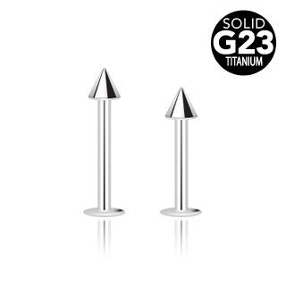 Piercing do brady - labreta TITAN (3 x 3 mm, 1,2 x 8 mm) - TIT1021-1208