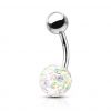 Piercing do pupíku s kamínky Crystals From Swarovski® kulička 8mm