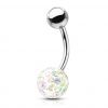 Piercing do pupíku s kamínky Crystals From Swarovski® kulička 8mm
