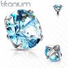 Náhradní kamínek TITAN, závit 1,2 mm, 3mm (modrá)