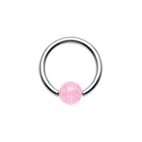 Levně Piercing - kruh (růžová) - K01021-05