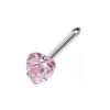 Piercing do nosu - srdíčko 3 mm (fialová)