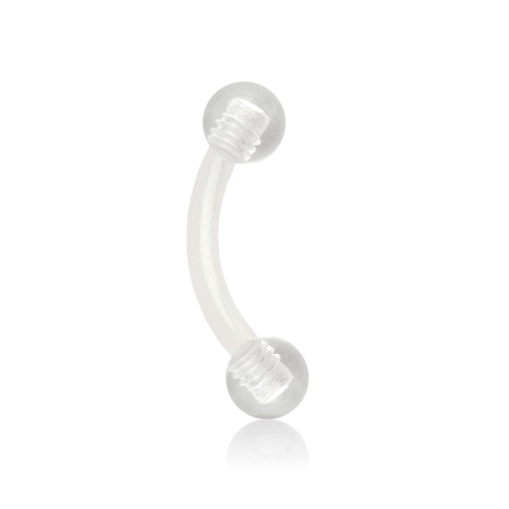 Levně Piercing do obočí (čirá) - OB01135-C